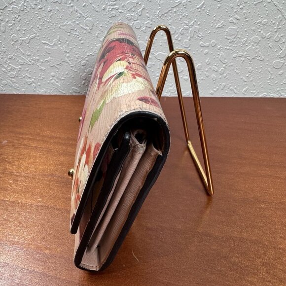 GUCCI Women's Long Wallet Nice Flora Leather White Used - Picture 5 of 12